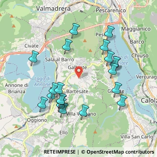 Mappa Localita' Valevo Superiore, 23851 Galbiate LC, Italia (2.087)