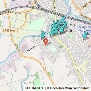 Mappa Via della Ciura, 33052 Cervignano del Friuli UD, Italia (0.43636)