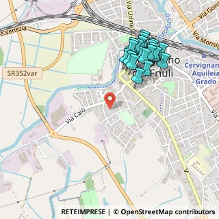 Mappa Via della Ciura, 33052 Cervignano del Friuli UD, Italia (0.5205)