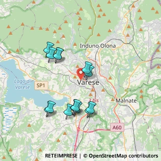 Mappa Viale XXV Aprile, 21100 Varese VA, Italia (3.58429)