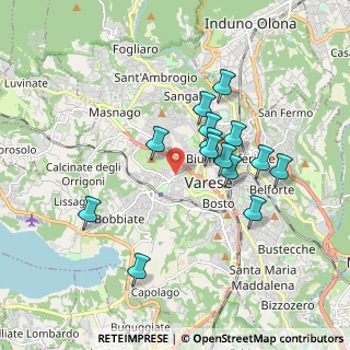 Mappa Viale XXV Aprile, 21100 Varese VA, Italia (1.60714)