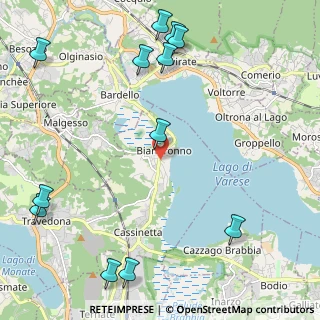 Mappa Via Dino Baranzelli, 21024 Biandronno VA, Italia (3.51824)