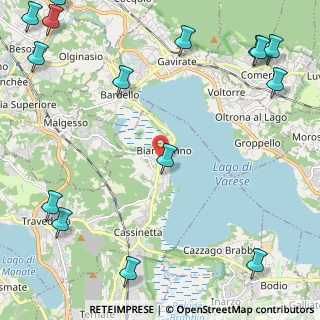 Mappa Via Dino Baranzelli, 21024 Biandronno VA, Italia (3.56563)
