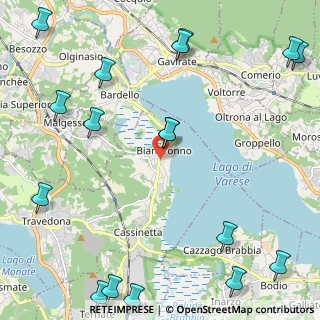 Mappa Via Dino Baranzelli, 21024 Biandronno VA, Italia (3.27833)