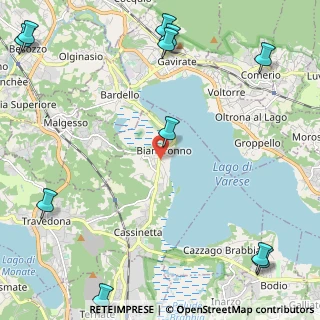 Mappa Via Dino Baranzelli, 21024 Biandronno VA, Italia (3.54)
