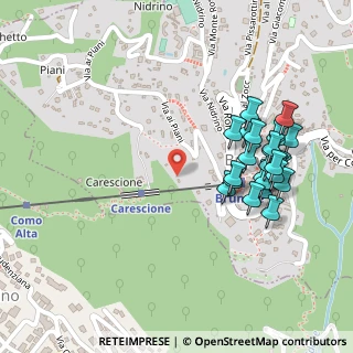 Mappa Via Carescione, 22034 Brunate CO, Italia (0.264)