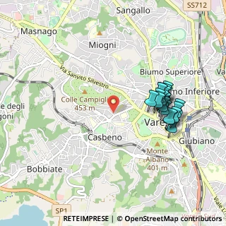 Mappa Via Pasubio, 21100 Varese VA, Italia (0.93526)