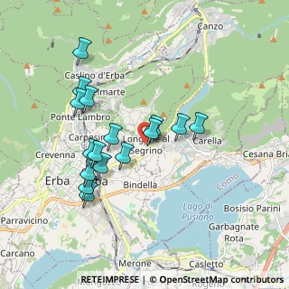 Mappa Via Como, 22030 Longone Al Segrino CO, Italia (1.68438)