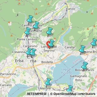Mappa Via Como, 22030 Longone Al Segrino CO, Italia (2.49667)
