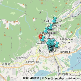Mappa Via San Giorgio, 22036 Erba CO, Italia (1.29643)