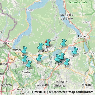 Mappa Via IV Novembre, 22036 Erba CO, Italia (7.28)