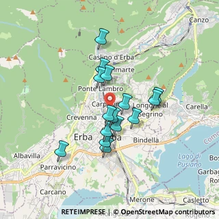 Mappa Via IV Novembre, 22036 Erba CO, Italia (1.384)