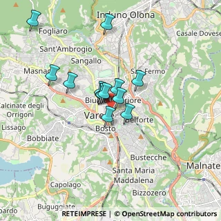 Mappa Varese, 21100 Varese VA, Italia (1.29077)