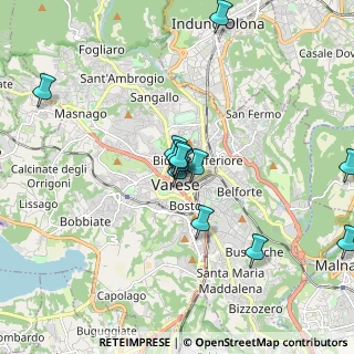 Mappa Via Carlo Croce, 21100 Varese VA, Italia (1.65231)