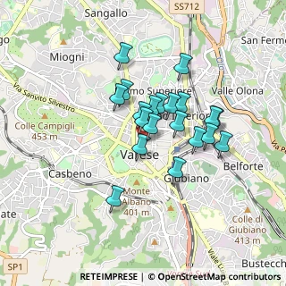 Mappa Piazza Giovine Italia, 21100 Varese VA, Italia (0.655)