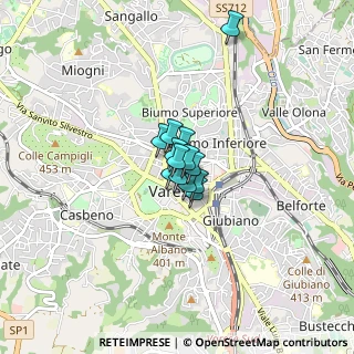 Mappa Via Carlo Croce, 21100 Varese VA, Italia (0.33769)