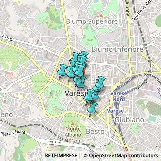 Mappa Piazza Giovine Italia, 21100 Varese VA, Italia (0.21)