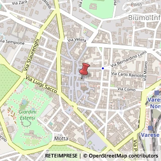 Mappa Piazza Giovine Italia, 7, 21100 Varese, Varese (Lombardia)