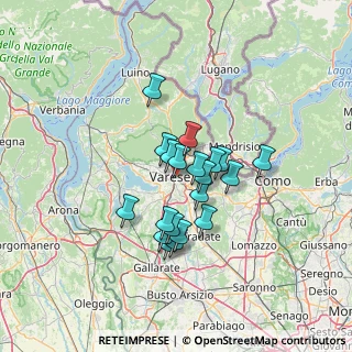 Mappa Via Comelico, 21100 Varese VA, Italia (9.9555)