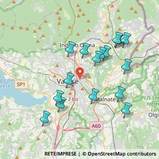 Mappa Via Comelico, 21100 Varese VA, Italia (3.98625)