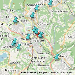 Mappa Via Comelico, 21100 Varese VA, Italia (2.05615)