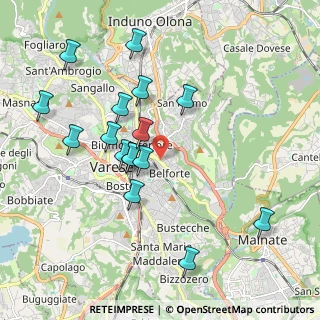 Mappa Via Comelico, 21100 Varese VA, Italia (1.91)