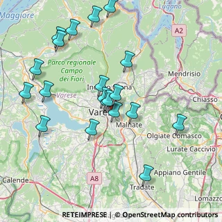 Mappa Via Comelico, 21100 Varese VA, Italia (8.071)