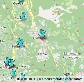 Mappa Via Ponte Lambro, 24012 Val Brembilla BG, Italia (3.4875)