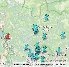 Mappa Via Ponte Lambro, 24012 Val Brembilla BG, Italia (8.878)