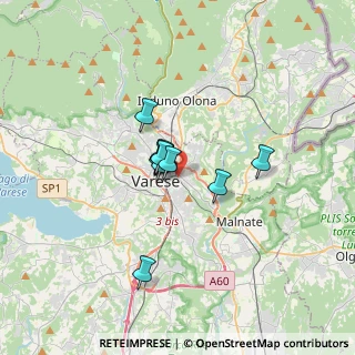 Mappa Via Bainsizza, 21100 Varese VA, Italia (1.95727)