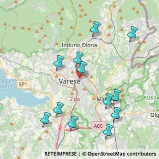 Mappa Via Bainsizza, 21100 Varese VA, Italia (4.53083)