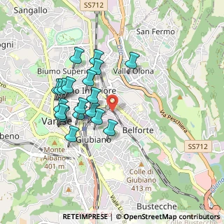 Mappa Via Bainsizza, 21100 Varese VA, Italia (0.842)