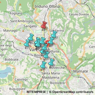 Mappa Via Bainsizza, 21100 Varese VA, Italia (1.17933)