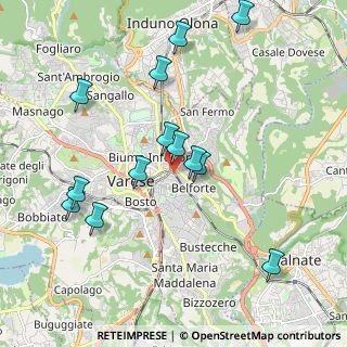 Mappa Via Bainsizza, 21100 Varese VA, Italia (1.99615)