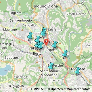 Mappa Via Bainsizza, 21100 Varese VA, Italia (1.47)