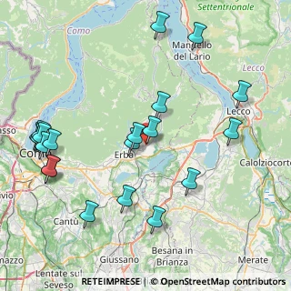 Mappa Via Como, 22030 Longone Al Segrino CO, Italia (9.6485)