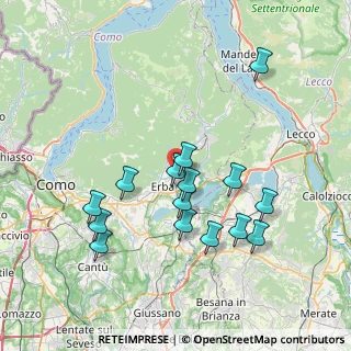 Mappa Via XXIV Maggio, 22036 Erba CO, Italia (7.172)
