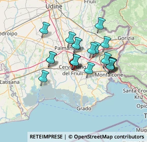 Mappa Via Lazzaro Alfredo, 33052 Cervignano del Friuli UD, Italia (10.5345)