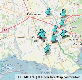 Mappa Via Lazzaro Alfredo, 33052 Cervignano del Friuli UD, Italia (5.22941)