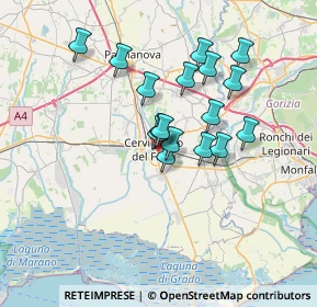 Mappa Via Fiume, 33052 Cervignano del Friuli UD, Italia (5.57647)