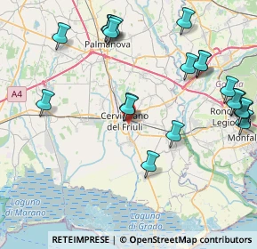 Mappa Via Fiume, 33052 Cervignano del Friuli UD, Italia (9.6675)