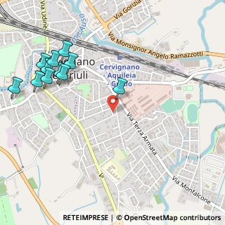 Mappa Via Lazzaro Alfredo, 33052 Cervignano del Friuli UD, Italia (0.64455)
