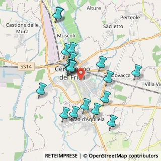 Mappa Via Lazzaro Alfredo, 33052 Cervignano del Friuli UD, Italia (1.758)
