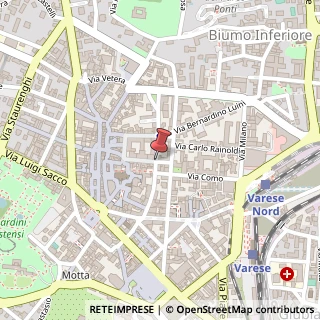 Mappa Via Gioacchino Rossini, 3, 21100 Varese, Varese (Lombardia)