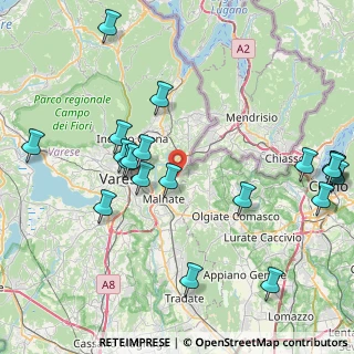 Mappa Via P. Della Liberta', 21050 Cantello VA, Italia (9.7395)