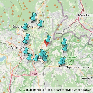 Mappa Via P. Della Liberta', 21050 Cantello VA, Italia (3.73941)