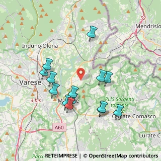 Mappa Via P. Della Liberta', 21050 Cantello VA, Italia (3.66143)