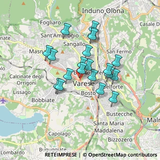 Mappa 21100 Varese VA, Italia (1.4475)