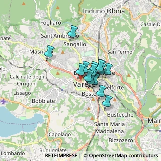 Mappa 21100 Varese VA, Italia (0.98867)