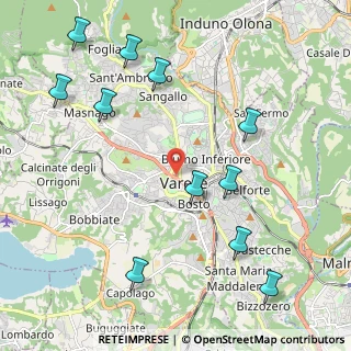 Mappa 21100 Varese VA, Italia (2.52455)